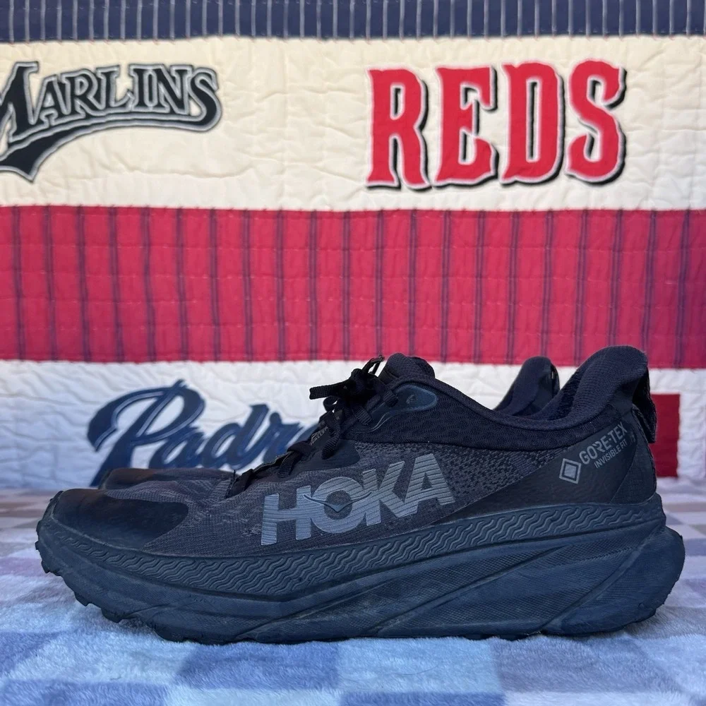 Size 13 - Hoka One One Challenger ATR 7 GTX‎ Mens Black Running Shoes Sneakers